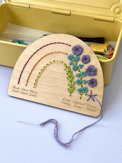 Rainbow Sampler Embroidery - Stitch Disk Kit