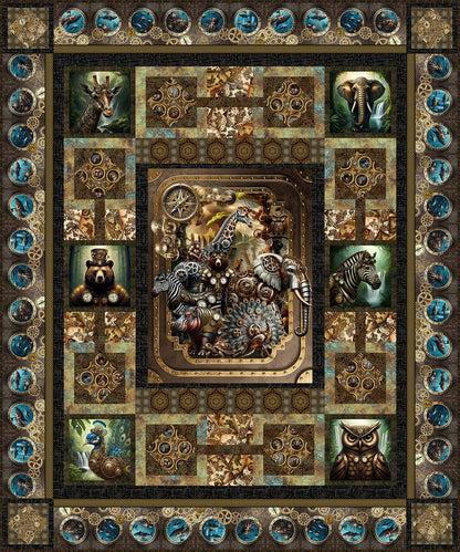 Steampunk - Menagerie Quilt Pattern