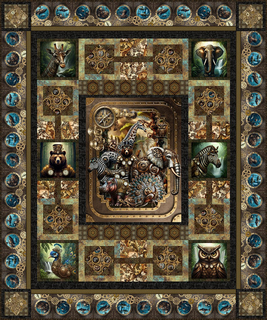 Steampunk Menagerie  - Quilt Kit