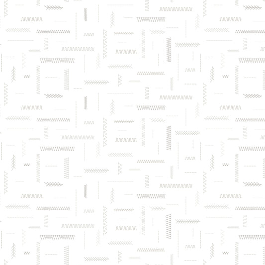 In Stitches - White-on-White