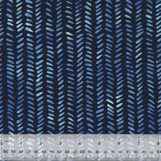Indigo Batik 2.0 - Stripes - Indigo