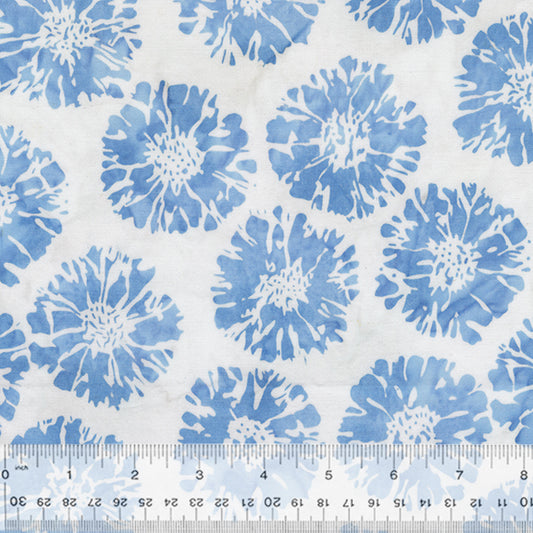 Indigo Batik 2.0 - Sunflower - White
