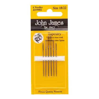 JJ Tapestry Needles #18/22 6pc