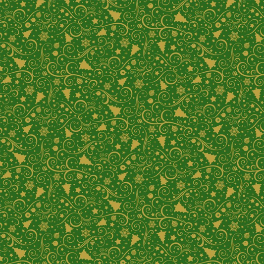 Joyful Metallic - Ornaments - Green