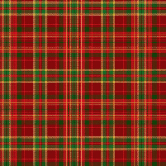 Joyful Metallic - Tartan Plaid - Holiday