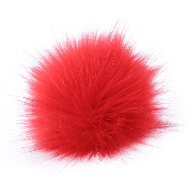 Jumbo Pom Pom w/Snap - Poppy
