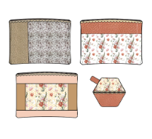 Pre-Order - Kimberbell - Peek-A-Bloom Zipper Pouches