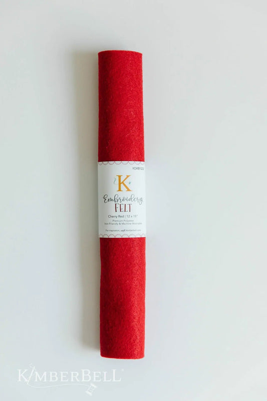 Embroidery Felt - Cherry Red