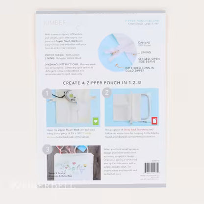 Zipper Pouch Canvas - Cream