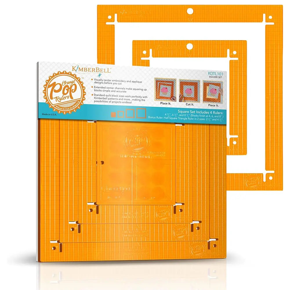 Orange Pop Rulers Square Set