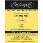 Fusible Knit Stay Tape .5" Extremely Fine Ivory