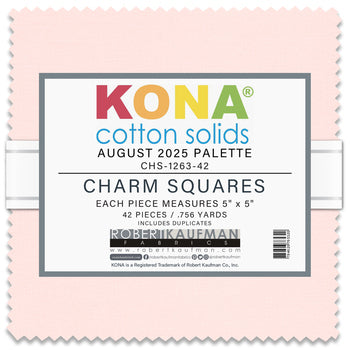 Kona Solid Charm Square - August