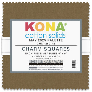 Kona Solid Charm Square - May