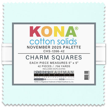 Kona Solid Charm Square - November