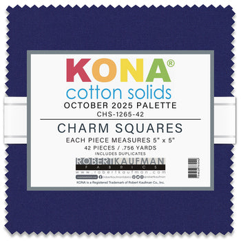 Kona Solid Charm Square - October