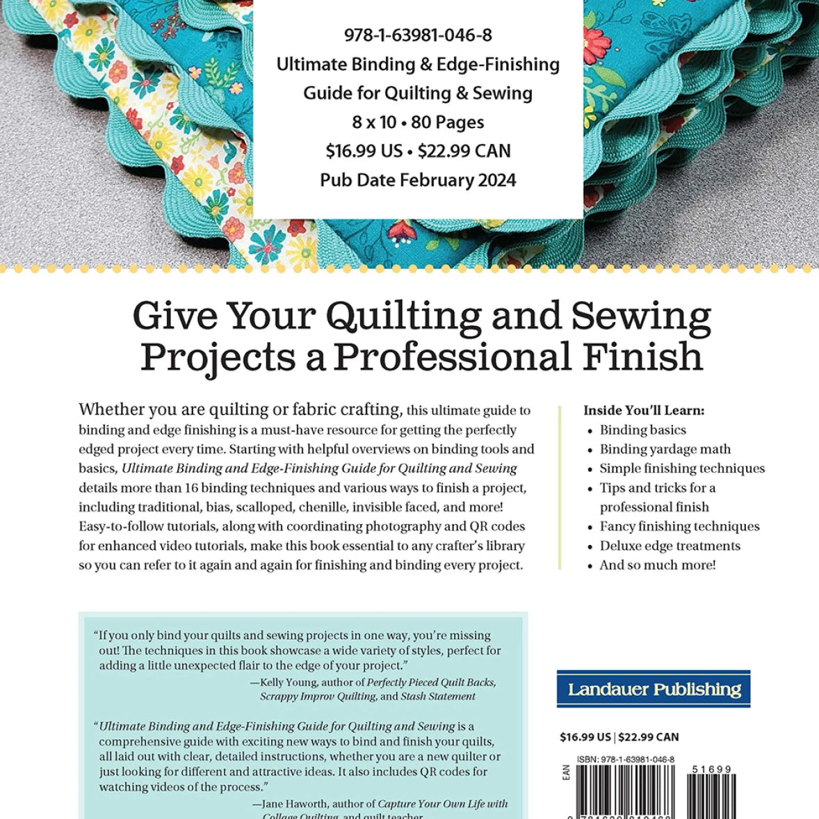 Ultimate Binding and Edge-Finishing Guide for Quilting and Sewing