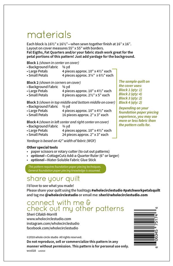 Patchwork Petal - Quilt Pattern