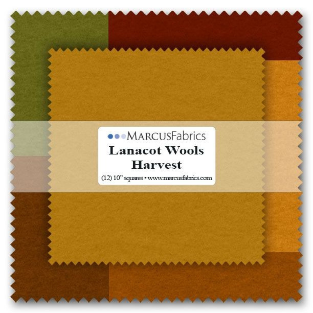 LanaCot Wool - 10" Squares - Harvest