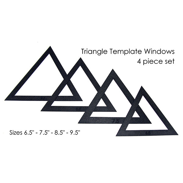 Large Fussy Cut Triangles - 6.5" - 9.5"