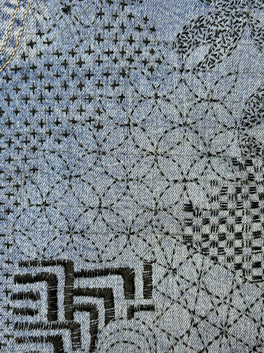 Sashiko Style Visible Mending—Hand Embroidery
