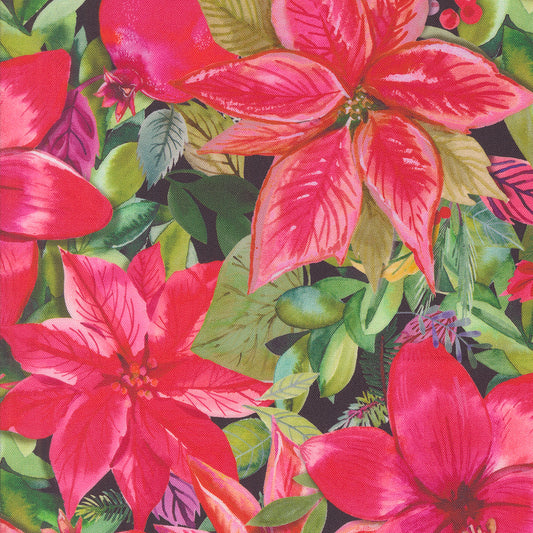 Love & Cheer - Poinsettia - Coal