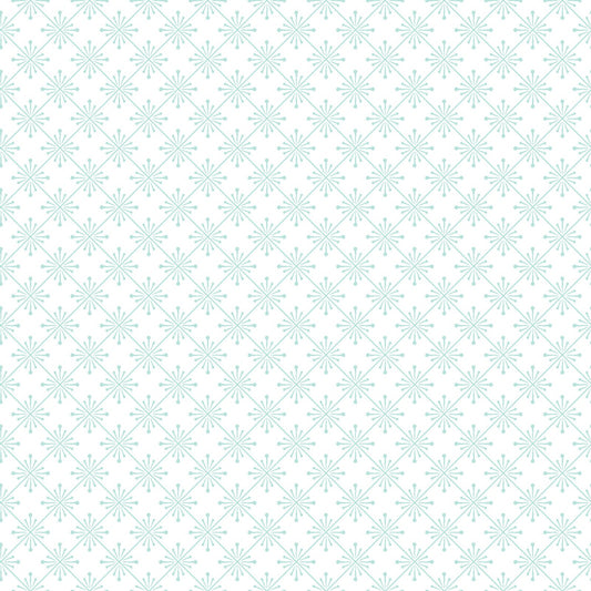 Vintage Flora - Sparkle - Teal