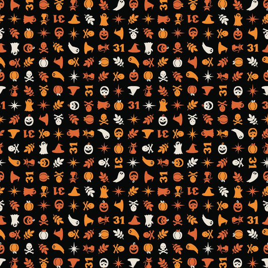 Pumpkins & Potions - Halloween Charms - Black