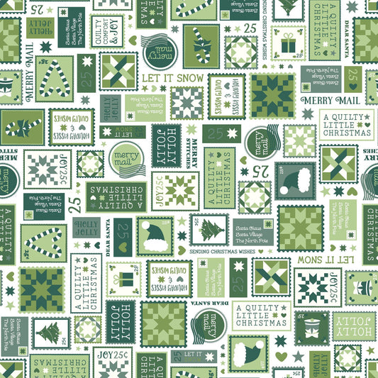 A Quilty Little Christmas - Letters - Green