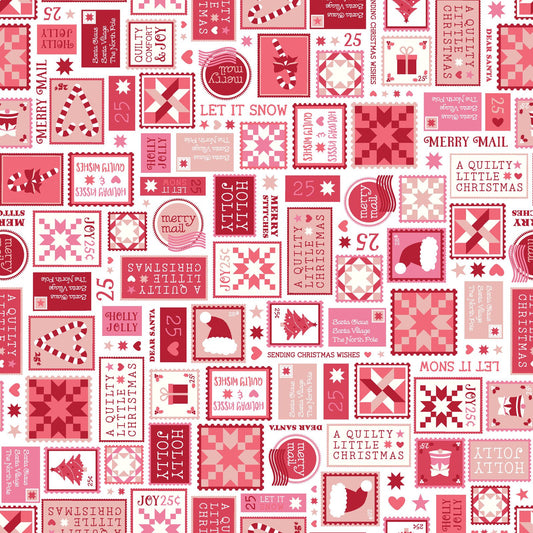 A Quilty Little Christmas - Letters - Red