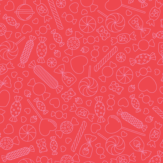Sweet Shoppe - Candy Lines - Red