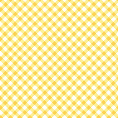 Sippin' On Sunshine - Bias Gingham - Yellow