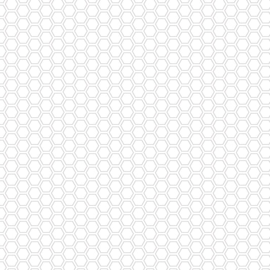 Kimberbell Basics - Honeycomb - White on White