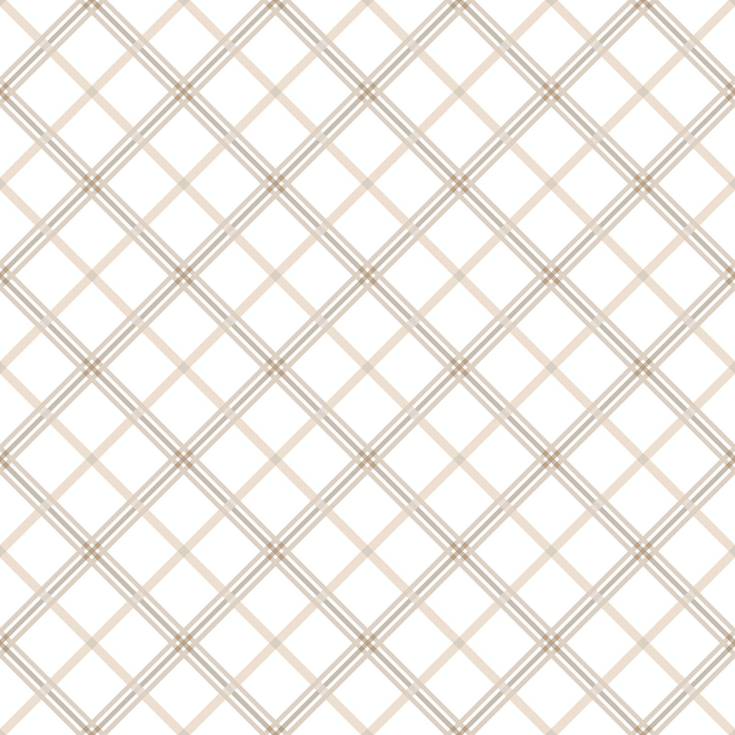 Kimberbell Basics - Plaid - Ecru