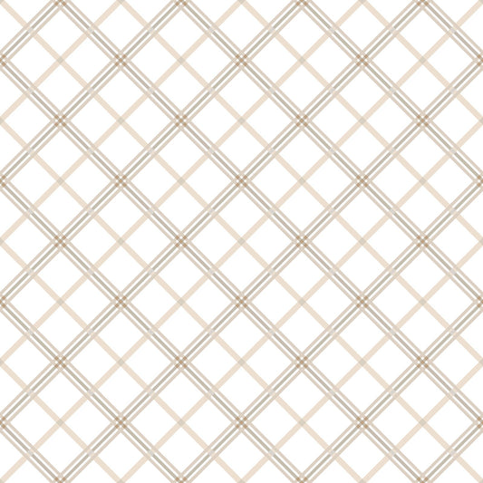 Kimberbell Basics - Plaid - Ecru