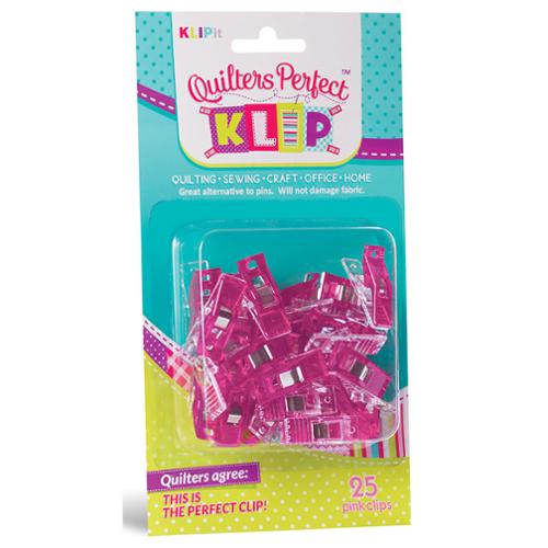 Quilters Perfect Klip 25ct Pink