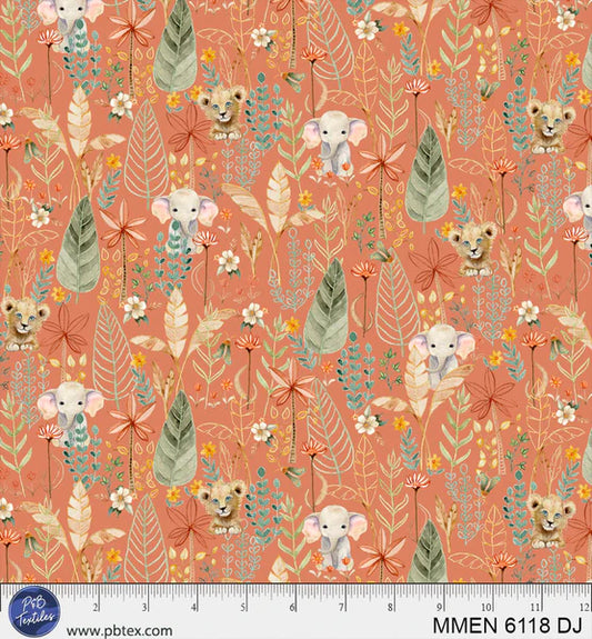 Mini Menagerie - Packed Animal Allover - Orange