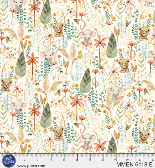 Mini Menagerie - Packed Animal Allover - Cream