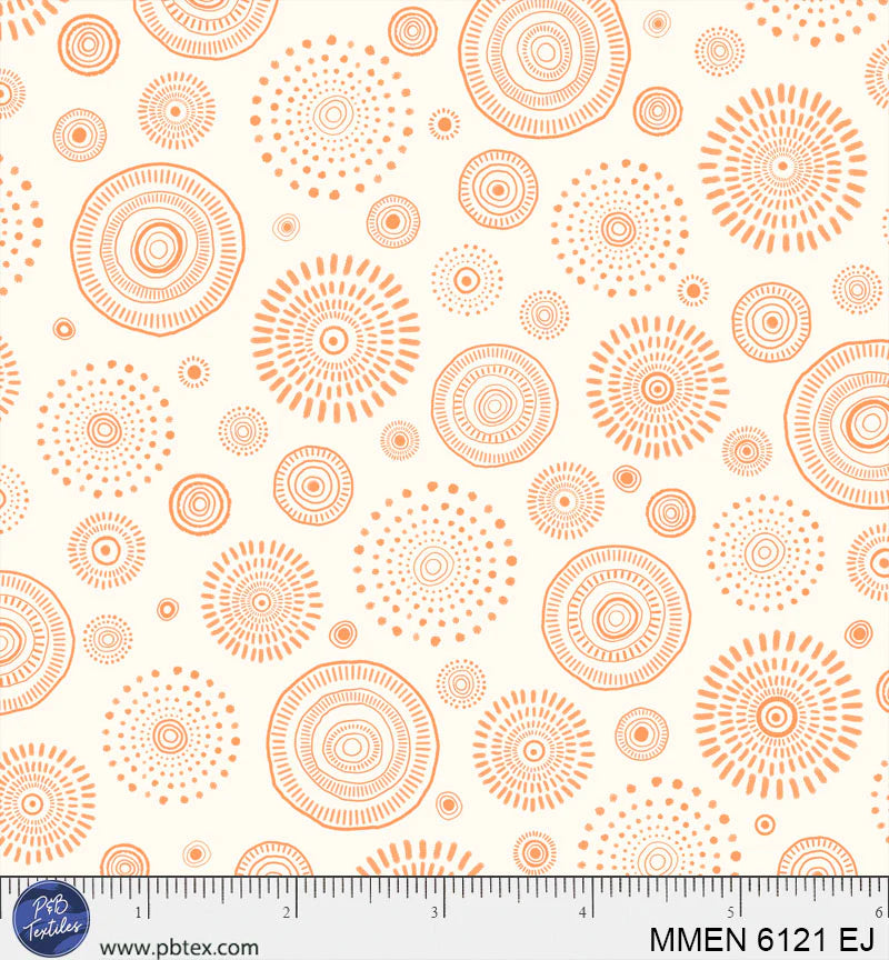 Mini Menagerie - Tossed Geo Wheels - Orange