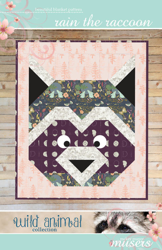 Rain the Raccoon - Quilt Pattern