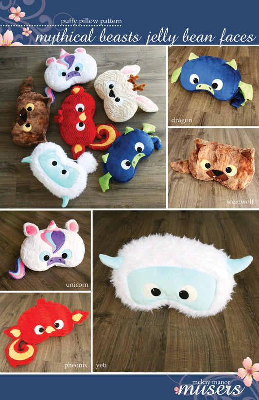 Mythical Beasts Jelly Bean Pillow