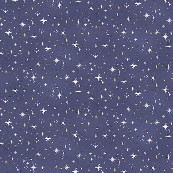 Pattern of stars on a blue background