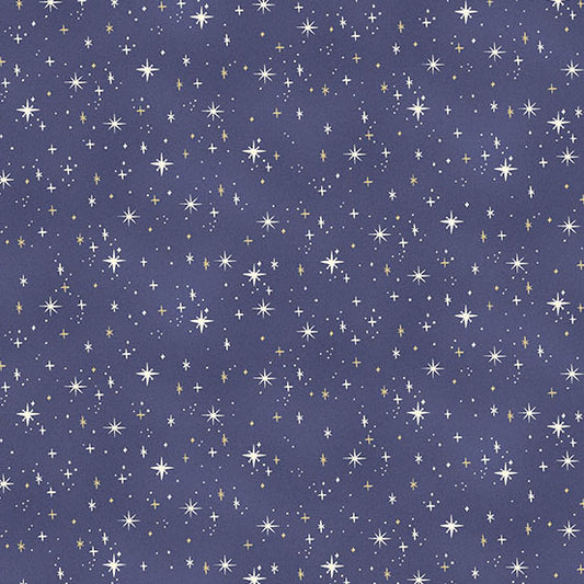Pattern of stars on a blue background