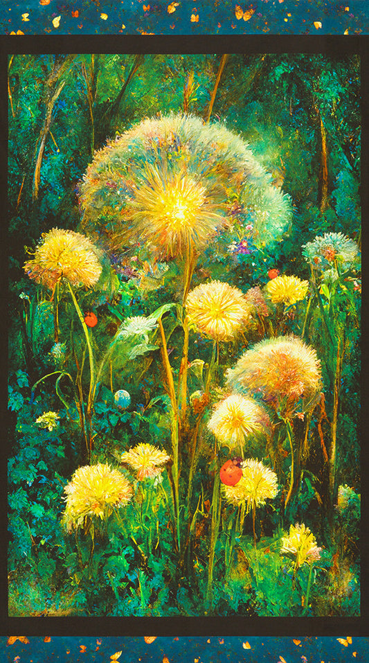 Night Fable - Garden - Dandelions - Panel