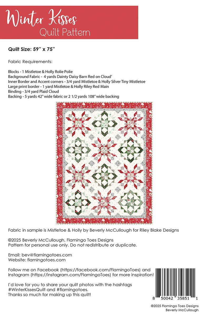 Winter Kisses - Quilt Pattern