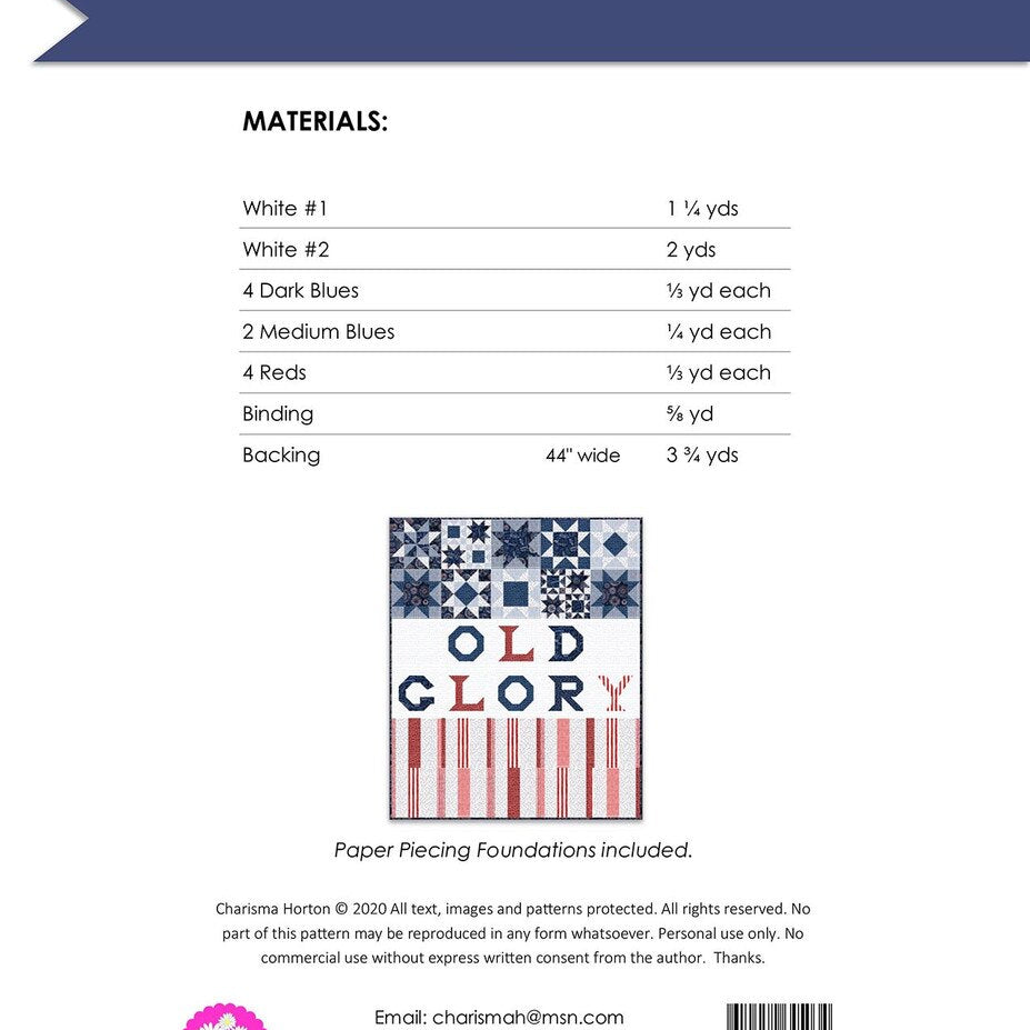 Old Glory- Quilt Pattern