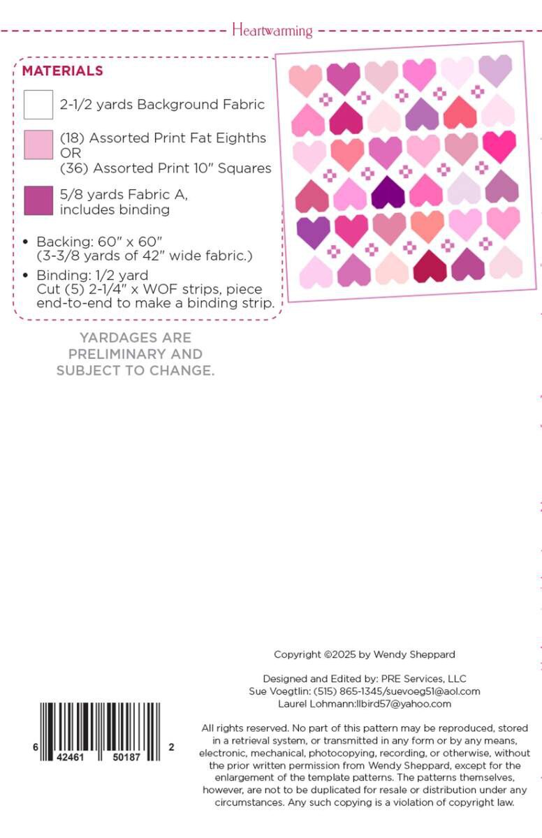 Heartwarming - Quilt Pattern