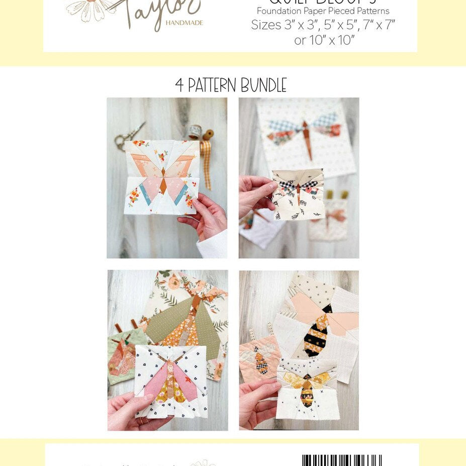 Flutter Friends Quilt Block Pattern
