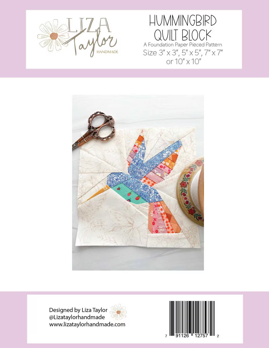 Hummingbird Quilt Block Pattern