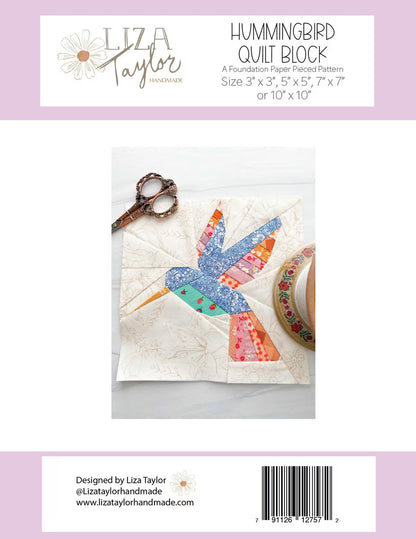 Hummingbird Quilt Block Pattern