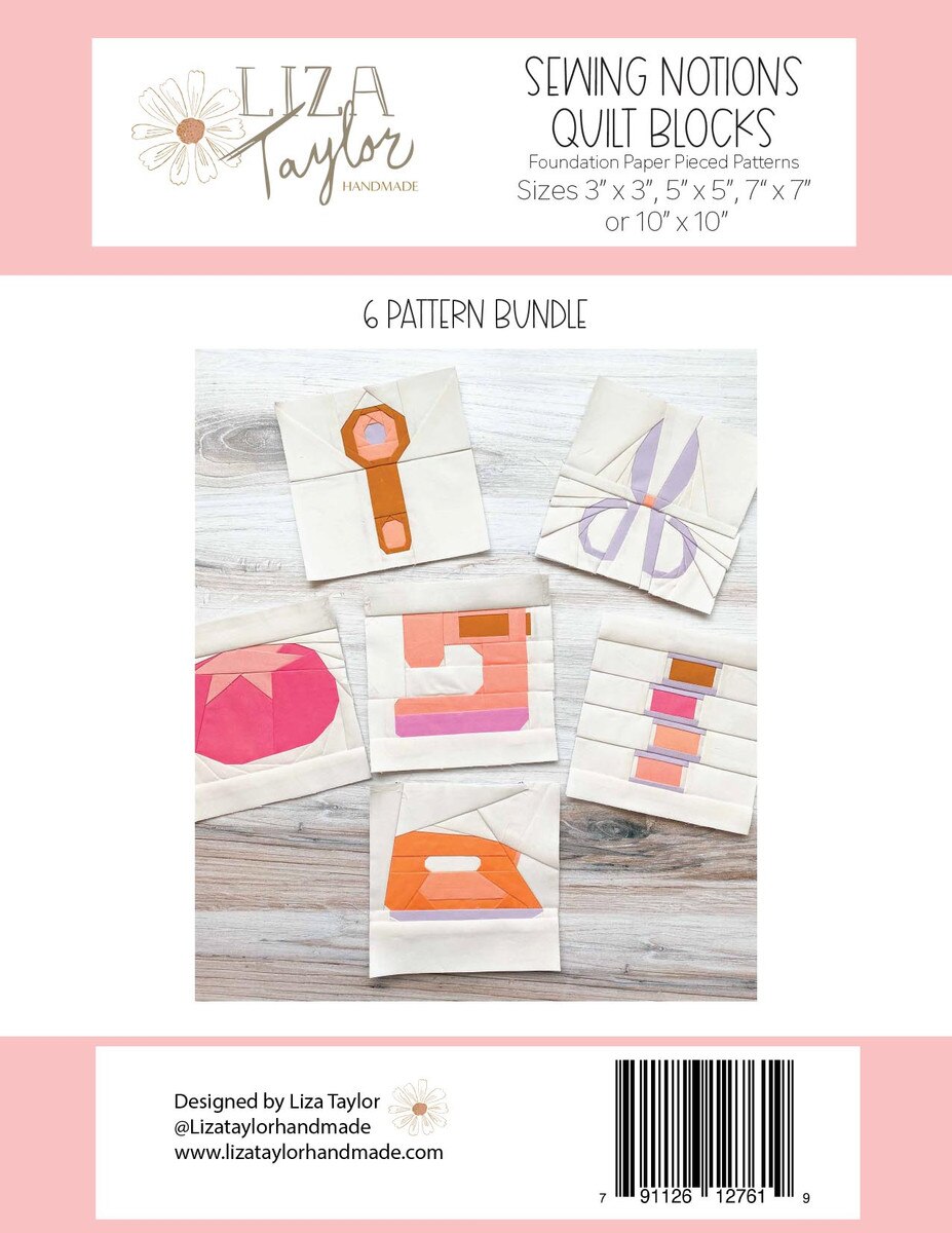 Sewing Notions Quilt Blocks Pattern